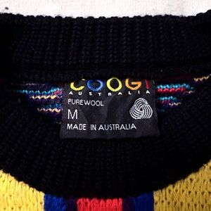 COOGI Men's Multicolor Wool Crewneck Sweater